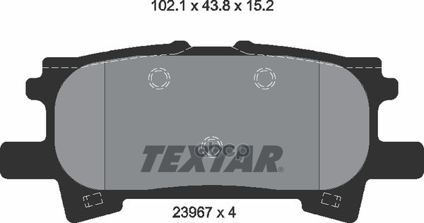 Колодки Тормозные Дисковые Задн Lexus: Rx 03- Textar арт. 2396701