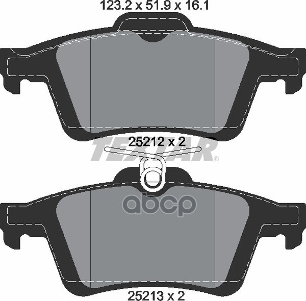 Колодки Тормозные Дисковые Задн Ford: C-Max 10 - , Focus Iii 11 - , Focus Iii Turnier 11 - , Focus Iii Седан 11 - , Grand C-M...