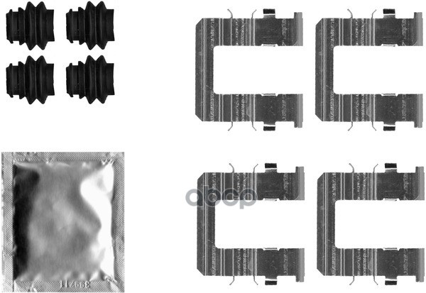 Комплект Монтажный Дискового Тормоза | Зад | Textar арт. 82550700