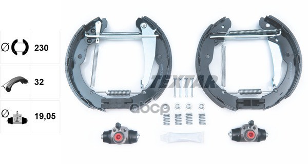 Комплект Тормозных Цилиндров И Колодок Textar арт. 84052400
