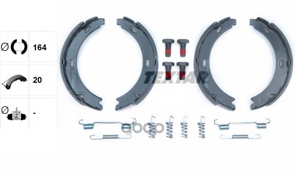 Колодки тормозные барабанные MERCEDES-BENZ TEXTAR 91032800 Textar арт. 91032800