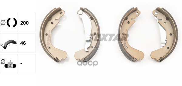 Колодки Тормозные Барабанные   | Перед | Textar арт. 91033100