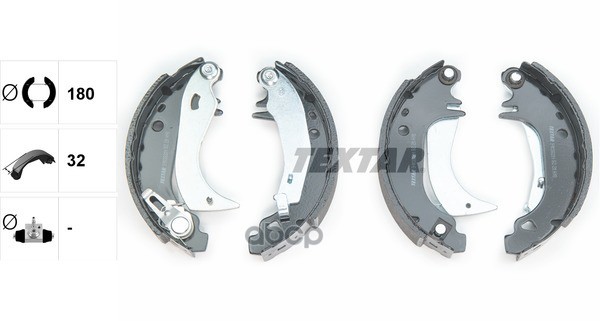 Колодки Тормозные Барабанные Компл. Ax (Za-_) Chanson (S0  S1) Saxo (S0  S1) Fun 106 (1A  1C) 106   Textar арт. 91038201