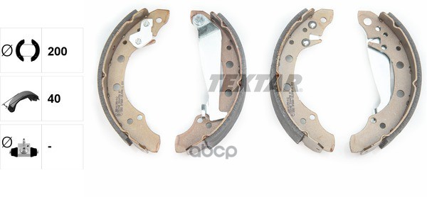 Колодки тормозные барабанные TEXTAR 91044700 Textar арт. 91044700
