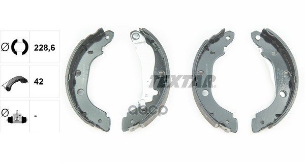 Колодки Тормозные Барабанные | Зад | Textar арт. 91052700