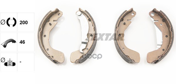 Колодки Тормозные Барабанные | Зад | Textar арт. 91058200