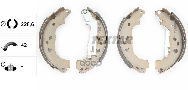 Колодки тормозные барабанные TEXTAR 91062000 Textar арт. 91062000