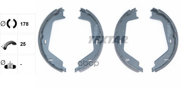 Колодки тормозные барабанные VOLVO TEXTAR 91062300 Textar арт. 91062300
