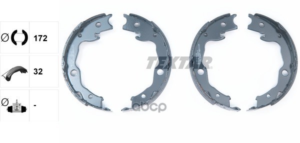 Колодки Тормозные Барабанные Задн Mitsubishi: Outlander Ii  06-  Nissan: Qashqai  07-, X-Trail  07- Textar арт. 91068200