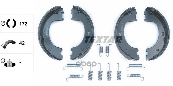 Колодки тормозные барабанные MERCEDES-BENZ VOLKSWAGEN TEXTAR 91069000 Textar арт. 91069000