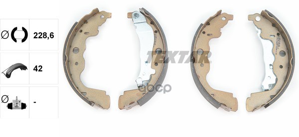 Колодки барабанные RENAULT Logan/LADA Largus (228x42mm) TEXTAR 91069300 Textar арт. 91069300