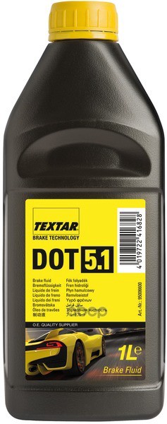Жидкость тормозная TEXTAR Brake Technology DOT5.1 1 л 95006600 Textar арт. 95006600