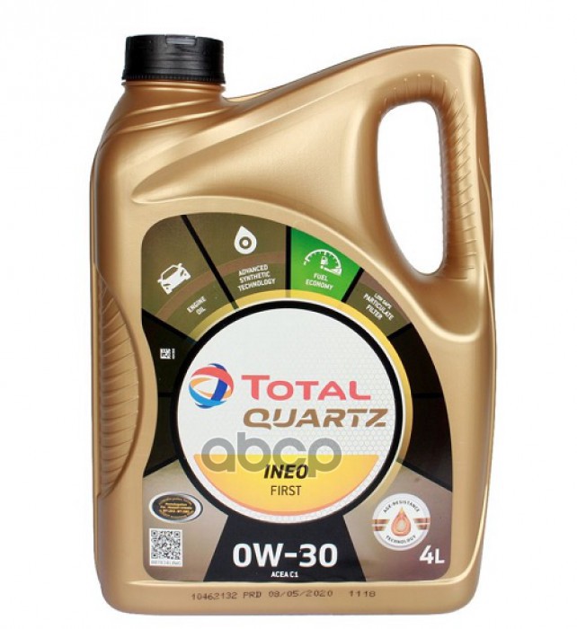 TotalEnergies Масло моторное синтетическое TOTAL QUARTZ INEO FIRST 0W-30 4л (183175) 213834
