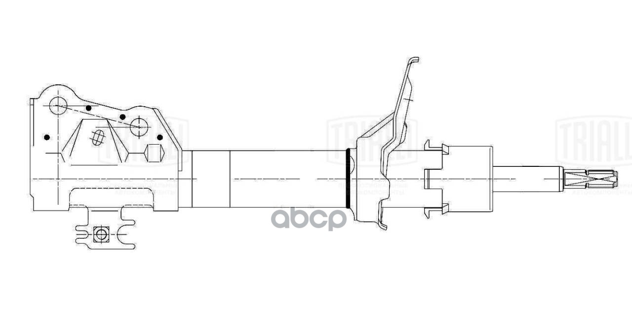 Амортизатор Geely MK (08-) (стойка) перед. лев./прав. после 2012 г.в. (AG 30053) Trialli арт. AG30053