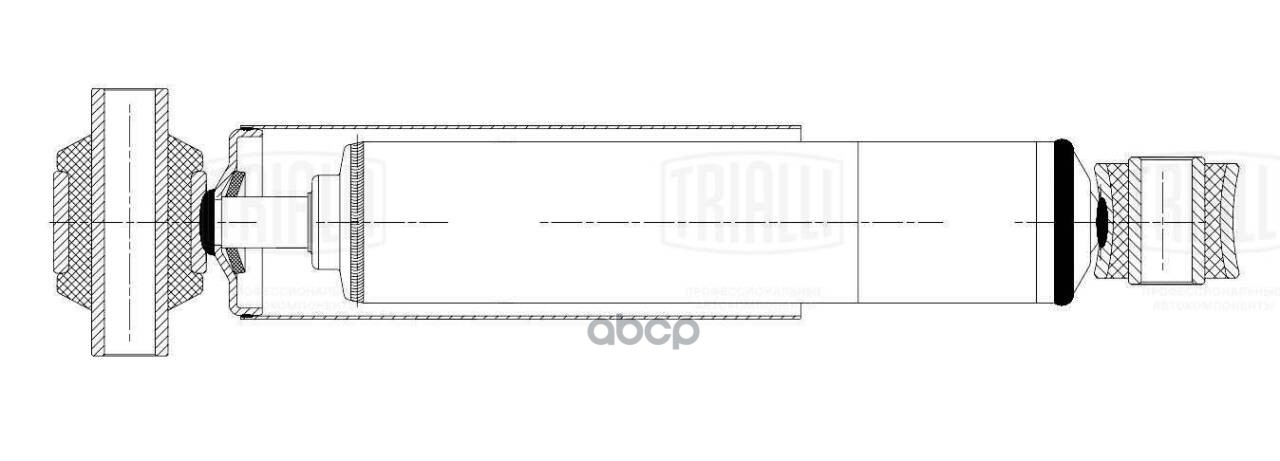 Амортизатор Mercedes Actros (03-)/Axor (04-) (450/726 20x105 20x50 O/O) задн. (AH 15531) Trialli арт. AH15531