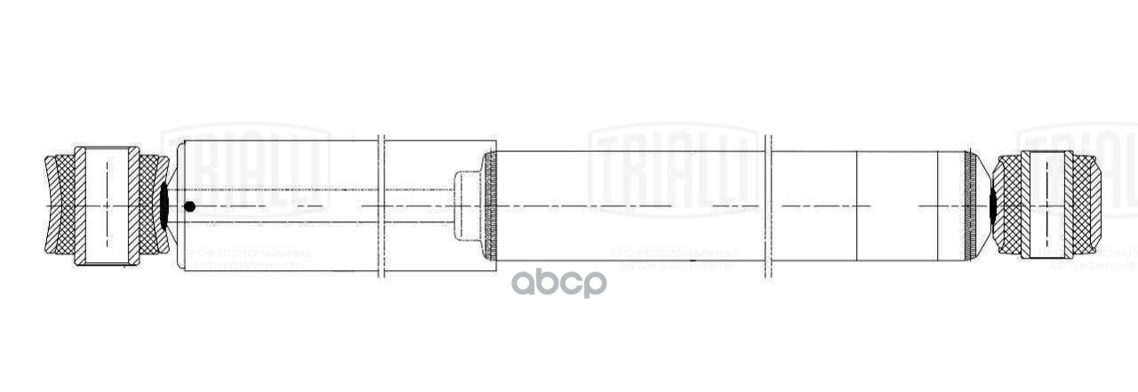 Амортизатор MAN TGS (07-) (409/663 70x61 20x55 16x50 O/O) пер. (AH 51018) Trialli арт. AH51018