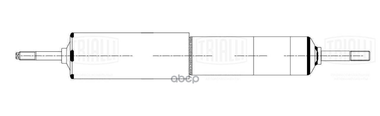 Амортизатор MAN F2000 (94-)/M2000 (95-) (412/700 14x75 16x80 I/I) пер. (AH 51054) Trialli арт. AH51054