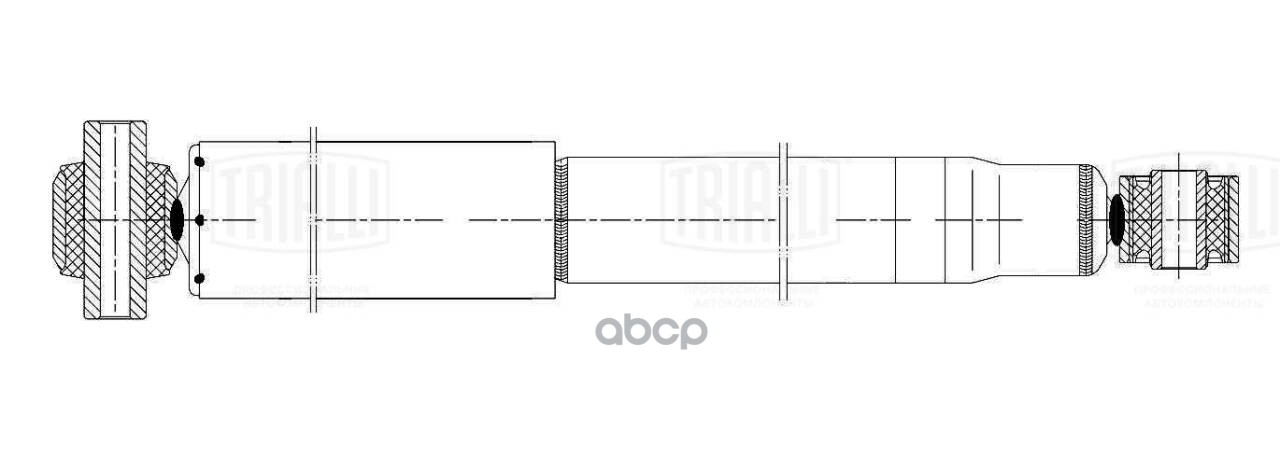 Амортизатор MAN TGM (05-) (401/655 12x80 14x40 O/O) задн. (AH 51538) Trialli арт. AH51538
