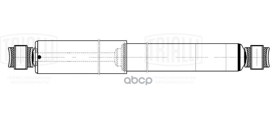 Амортизатор для прицепов BPW, SAF (467/765 24х55 24х55 O/O) (AH 80606) Trialli арт. AH80606