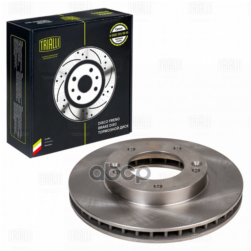 Диск торм. Kia Sorento (02-) перед. d=302 (DF 073303) Trialli арт. DF073303