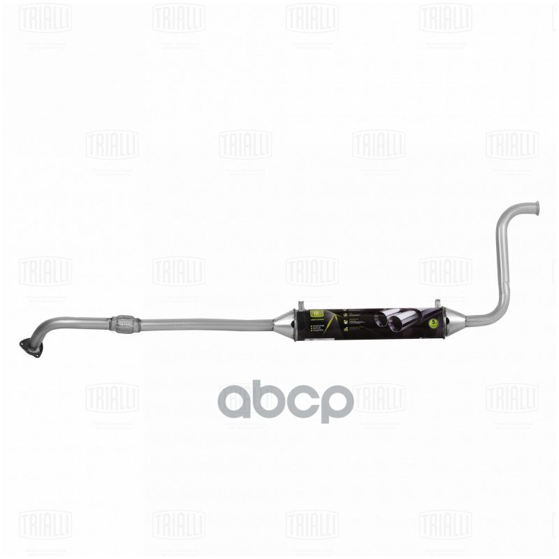 Глушитель Лада 21101 Евро-3 доп. (резонатор) с/о с гофрой и крючк. (алюм. сталь) (EAM 0112) Trialli арт. EAM0112