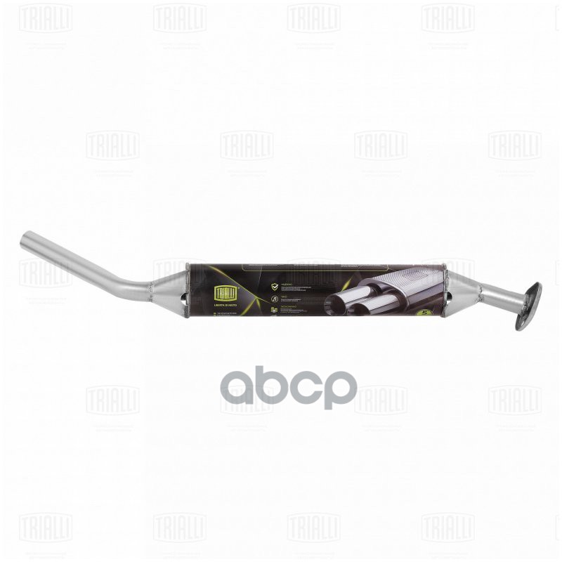 Глушитель для а/м Лада 21214 Евро-2 доп. (рез-р) <07 (фл. 2 отв.) (алюм. сталь) TRIALLI EAM 0117 Trialli арт. EAM 0117