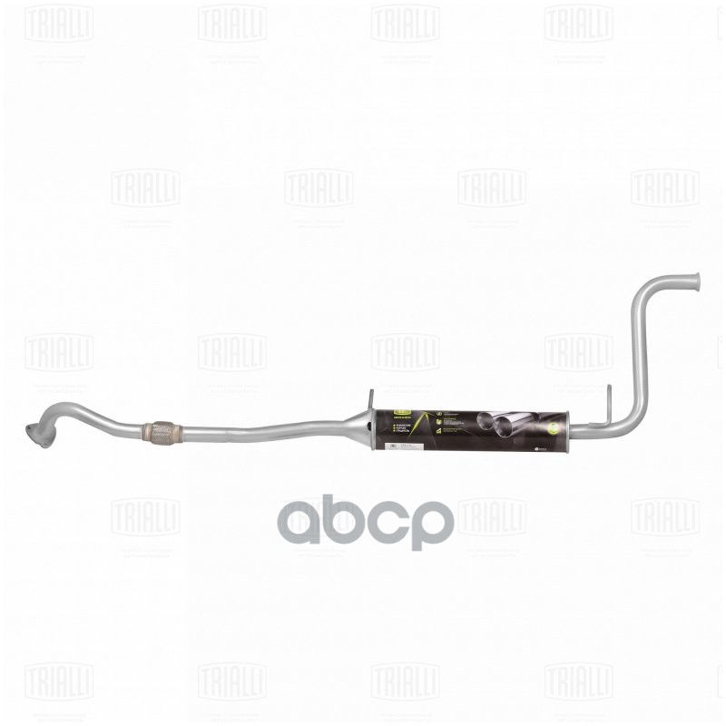 Глушитель Лада 21101 доп. (рез-р) н/о со штырями (алюм. сталь) (EAM 0129) Trialli арт. EAM0129