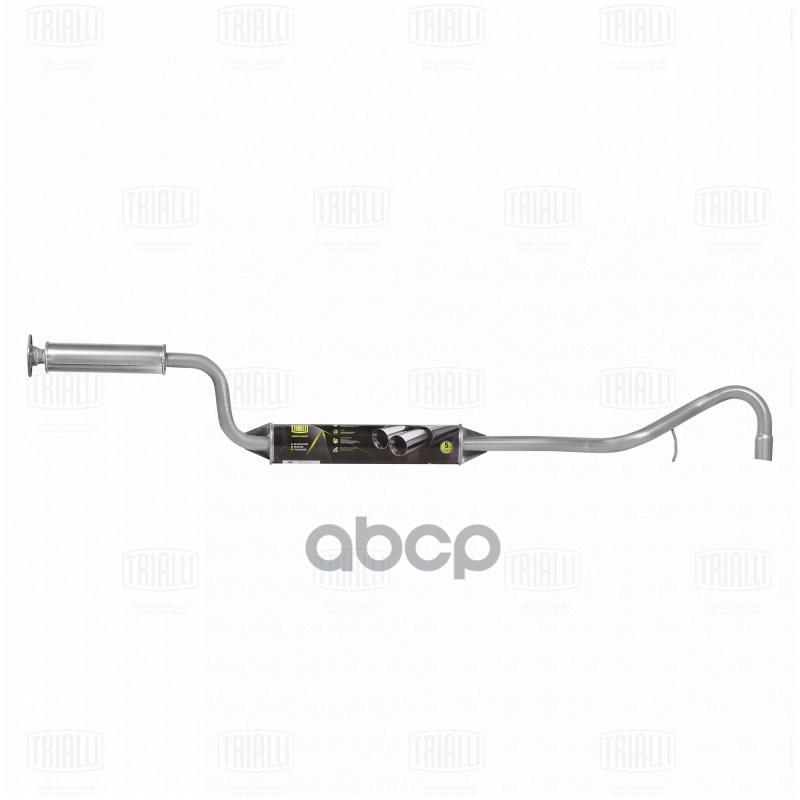 Глушитель Лада 2123 Chevrolet Niva доп. (рез-р) н/о (алюм. сталь) (EAM 0131) Trialli арт. EAM0131