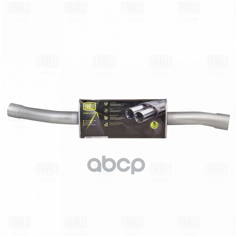 Глушитель ГАЗ 2217 Соболь (дв. 405) доп. (резонатор) (алюм. сталь) (EAM 0302) Trialli арт. EAM0302