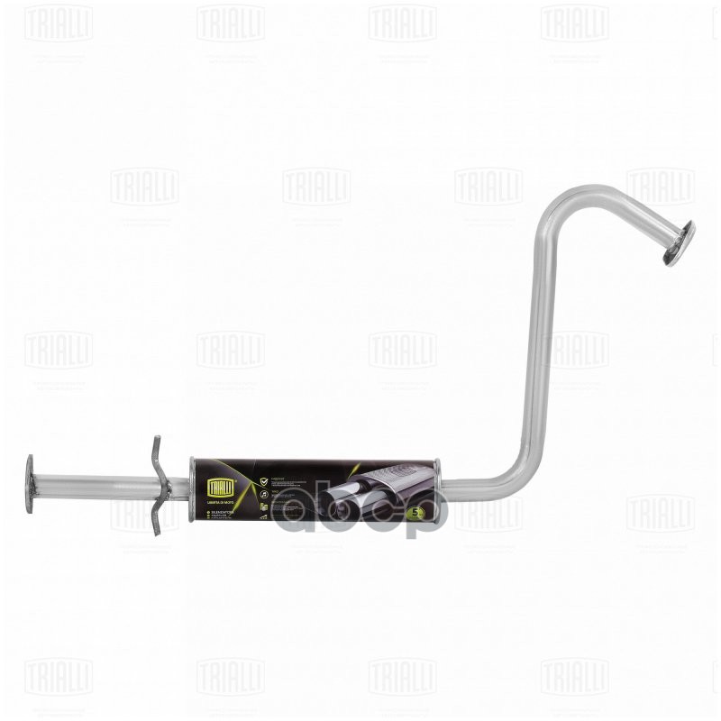 Глушитель для а/м Chevrolet Lanos (02-) доп. (резонатор) (алюм. сталь) (EAM 0504) Trialli арт. eam-0504
