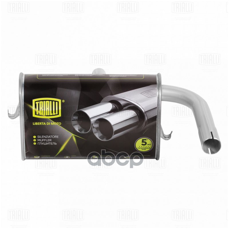 Глушитель Лада 1111 осн. (алюм. сталь) (EMM 0101) Trialli арт. EMM0101