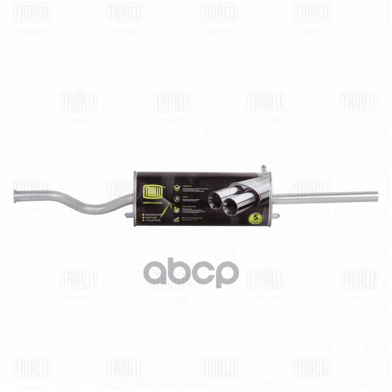 Глушитель Лада 21099 осн. (алюм. сталь) (EMM 0107) Trialli арт. EMM0107