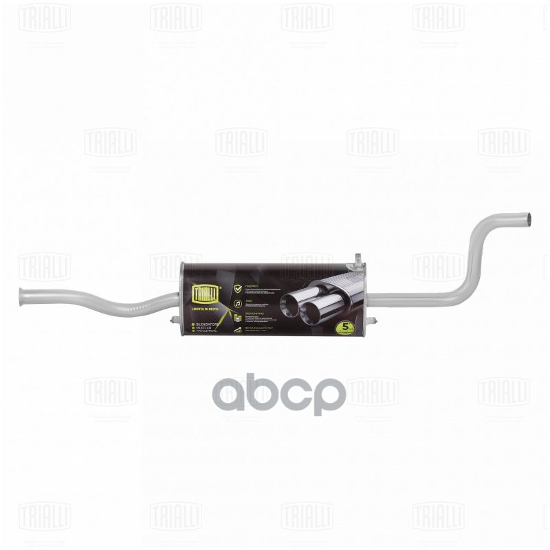 Глушитель Лада 2115 осн. (алюм. сталь) (EMM 0113) Trialli арт. EMM0113