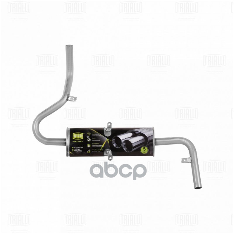 Глушитель Лада 2121 осн. (алюм. сталь) (EMM 0114) Trialli арт. EMM0114