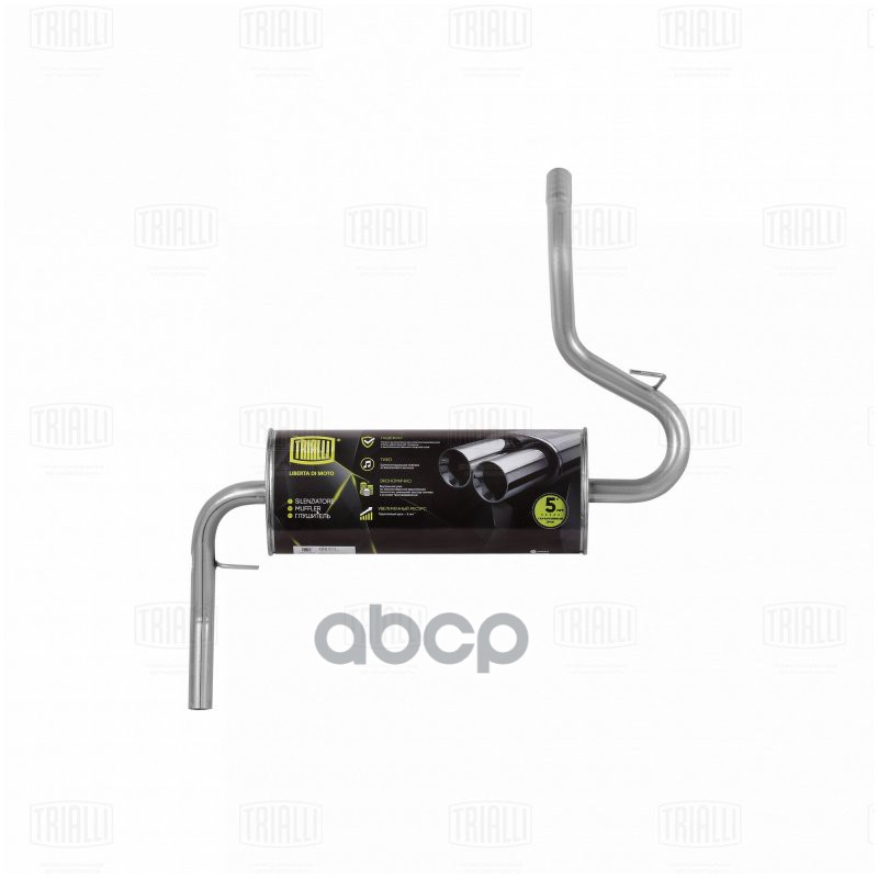 Глушитель Лада 21213, 2131 осн. (алюм. сталь) (EMM 0115) Trialli арт. EMM0115