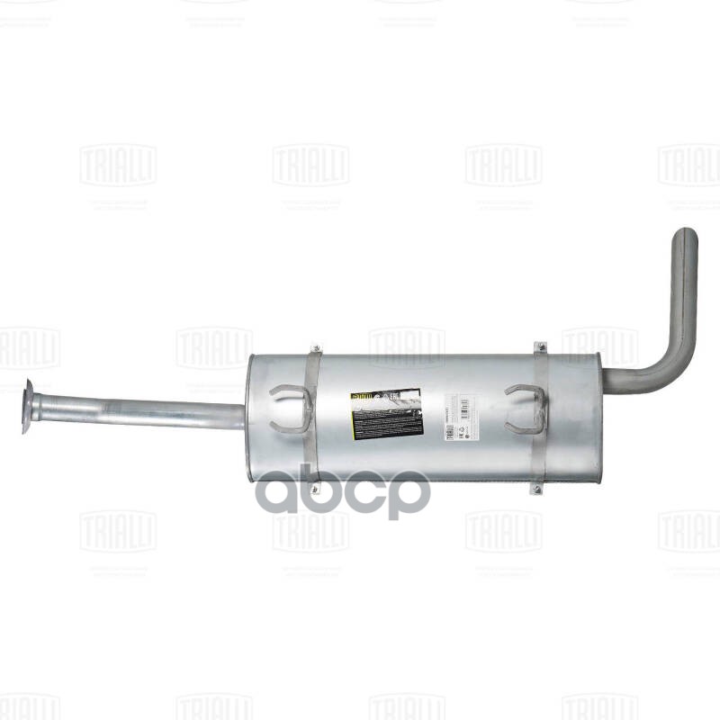 Глушитель ГАЗель Бизнес (33025) дв.УМЗ-4216 Евро-4 осн. с хомутами (алюм. сталь) (EMM 0332) Trialli арт. EMM0332