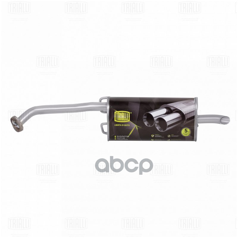 Глушитель Hyundai Accent (94-) осн. (алюм. сталь) (EMM 0801) Trialli арт. EMM0801