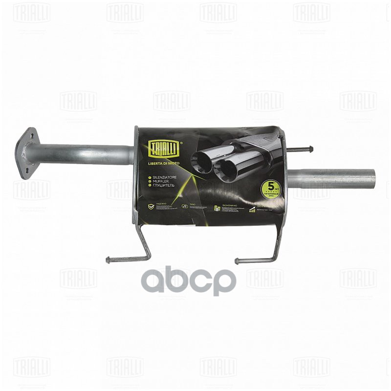 Глушитель Nissan Almera N16 (00-) осн. (алюм. сталь) (EMM 1401) Trialli арт. EMM1401