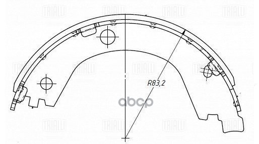 Колодки торм. для а/м ГАЗель Next 13- 4.6т барабан. ст. торм. GF4406 Trialli арт. GF4406