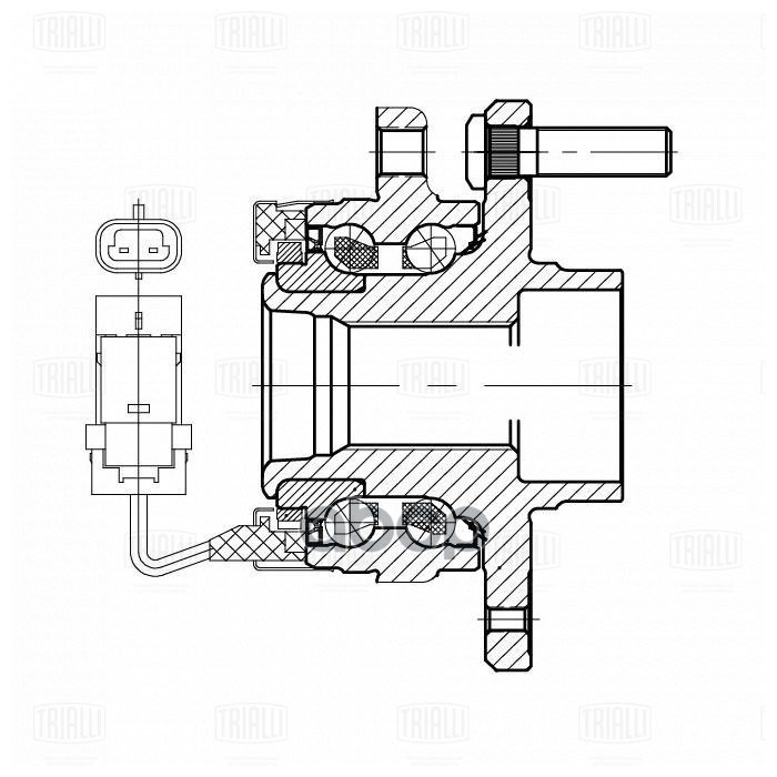 Ступица Chery Fora (06-) (перед. в сборе с подшип.) (MR 2730) Trialli арт. MR2730
