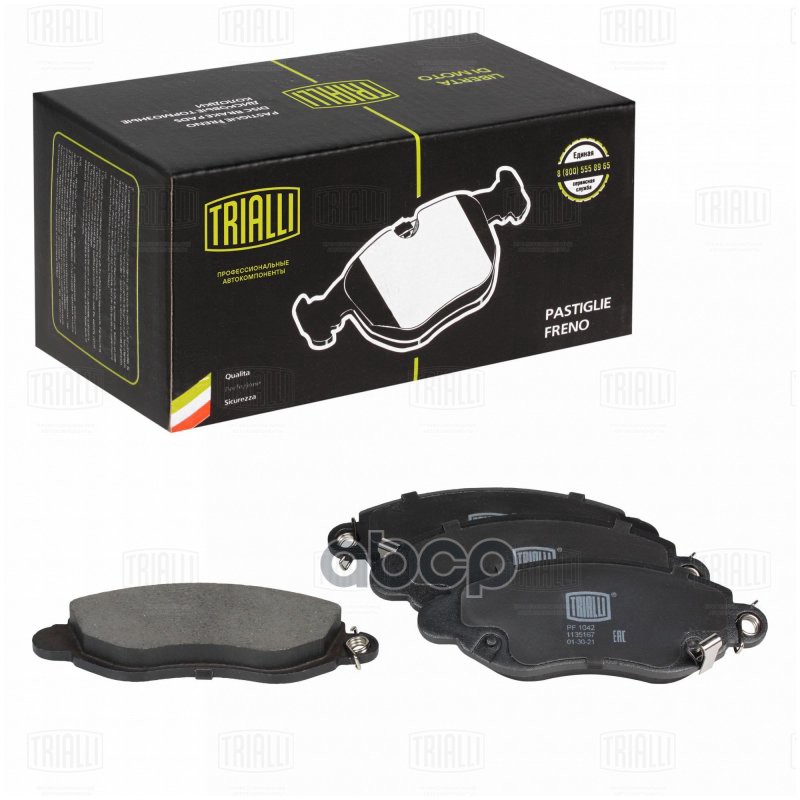 Колодки торм. Ford Transit (00-) диск. перед. RWD (PF 1042) Trialli арт. PF1042