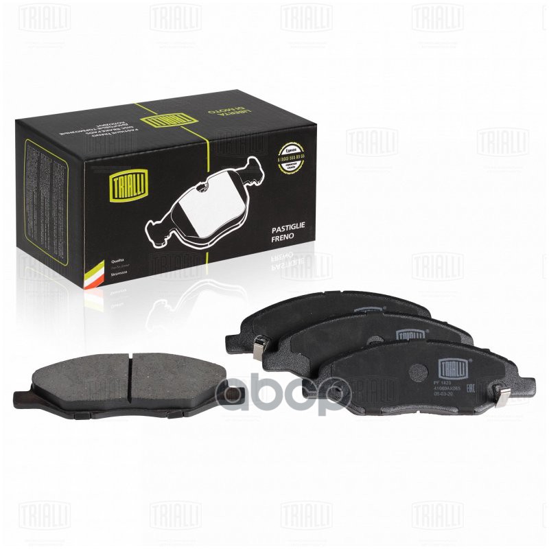 Колодки торм. Лада Vesta NG (22-)/Nissan Tiida (04-)/Note (06-) диск. перед. (PF 1423) Trialli арт. PF1423
