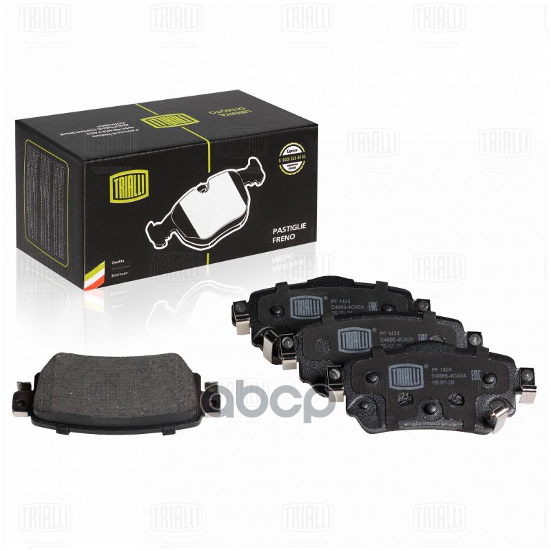 Колодки торм. Nissan Qashqai (13-)/X-Trail T32 (14-) диск. зад. (PF 1424) Trialli арт. PF1424