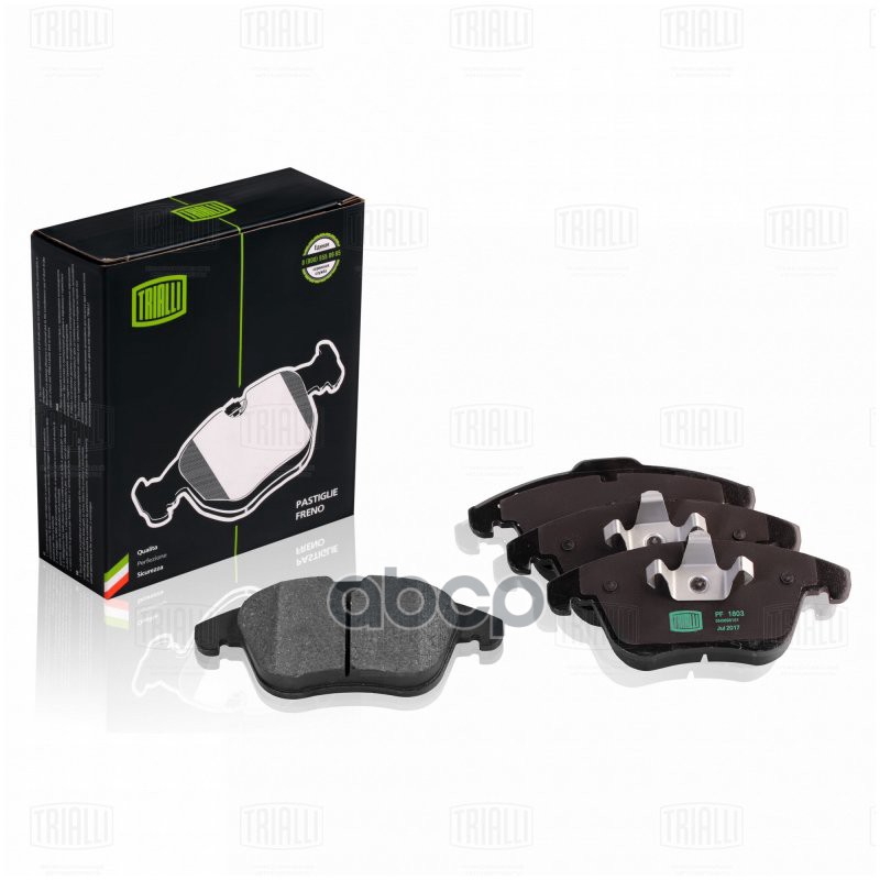 Колодки торм. VW Tiguan (08-) диск. перед. (в компл. с датчиком) (PF 1803) Trialli арт. PF1803