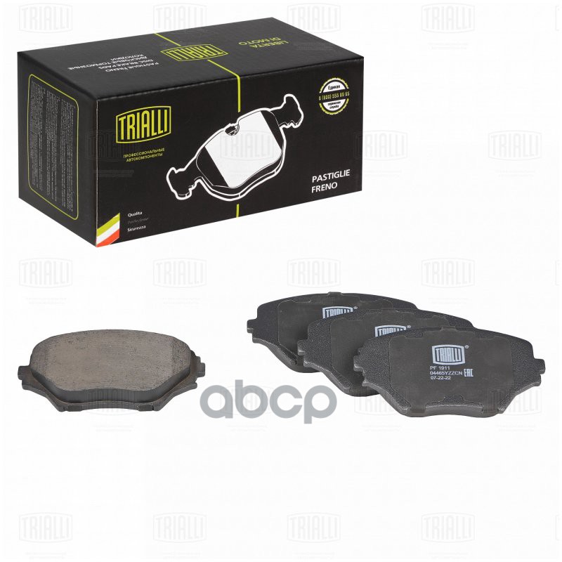 Колодки торм. Toyota RAV4 (00-) диск. перед. (PF 1911) Trialli арт. PF1911