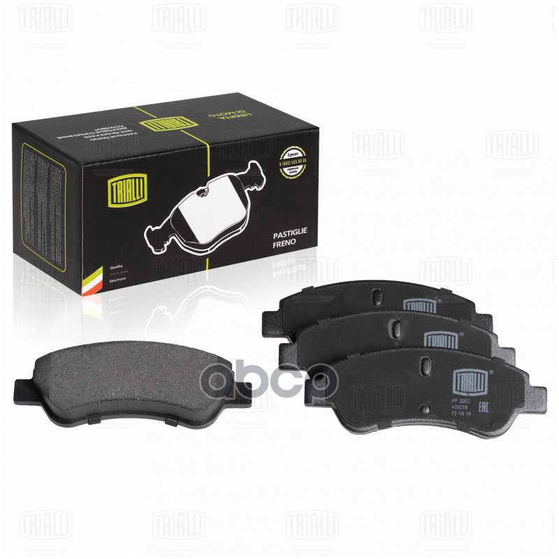Колодки торм. для а/м Peugeot 206 (98-) диск. перед. (PF 2002) Trialli арт. pf-2002