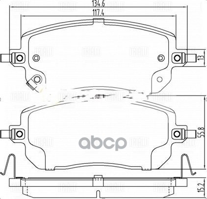 Колодки торм. Haval Jolion (20-) диск. перед. 2WD (PF 2204) Trialli арт. PF2204