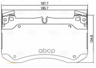 Колодки торм. Mercedes GLE (V167/C167) (18-) диск. перед. т/с Brembo (AMG) (PF 2252) Trialli арт. PF2252