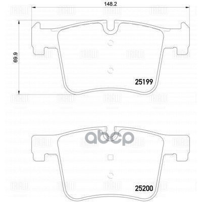 Колодки торм. BMW 1 (F20) (11-)/3 (F30) (11-) диск. перед. т/с Bosch (PF 4001) Trialli арт. PF4001