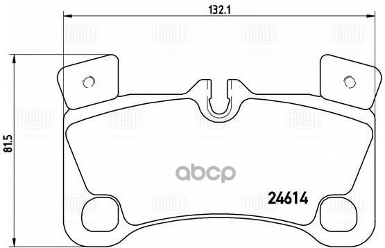 Колодки торм. Audi Q7 (06-)/Porsche Cayenne (02-) диск. зад. 132x82 (PF 4002) Trialli арт. PF4002
